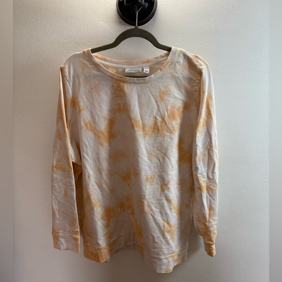 Denim & Co Tie Dye Sweatshirt 1X - Picture 1 of 3